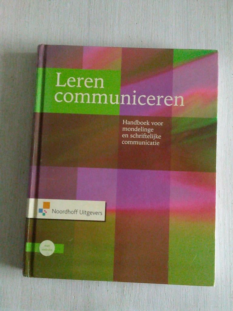 hbo studieboek LEREN COMMUNICEREN boek - GRATIS zend, Verzenden, Diverse auteurs, HBO, Zo goed als nieuw