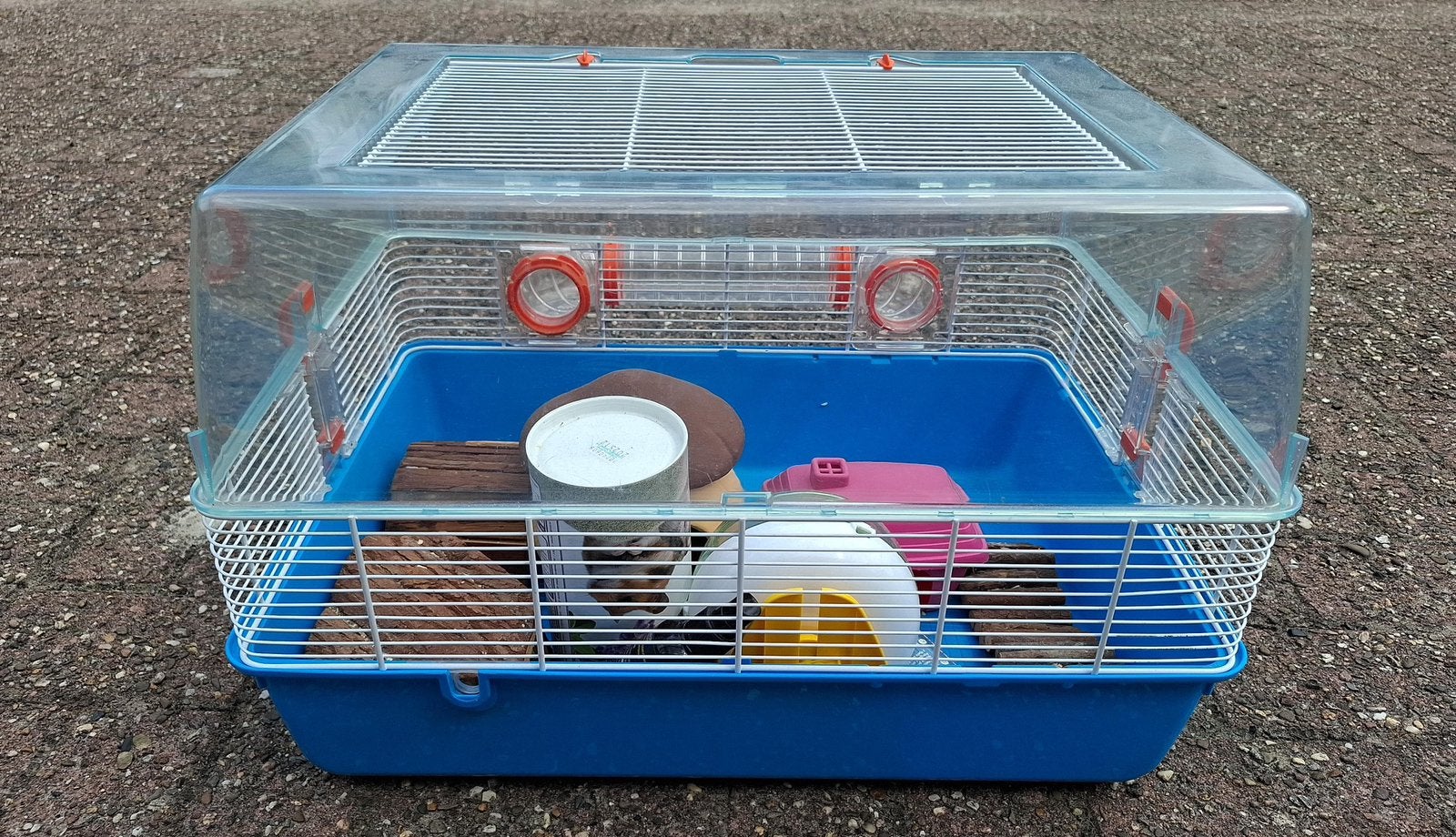 Ferplast hamsterkooi met veel toebehoren – compleet, Kooi, Minder dan 75 cm, Zo goed als nieuw, Hamster