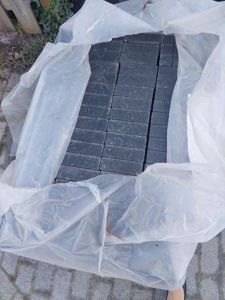 Sierbetonklinker antraciet 21x6,8x8 cm, Ophalen, Nieuw, Beton, Klinkers