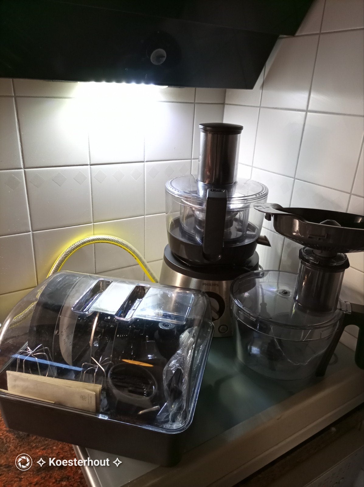Philips HR7776 7000-serie keukenmachine / foodprocessor comp, Ophalen of Verzenden, Gebruikt, Elektrisch, Citruspers