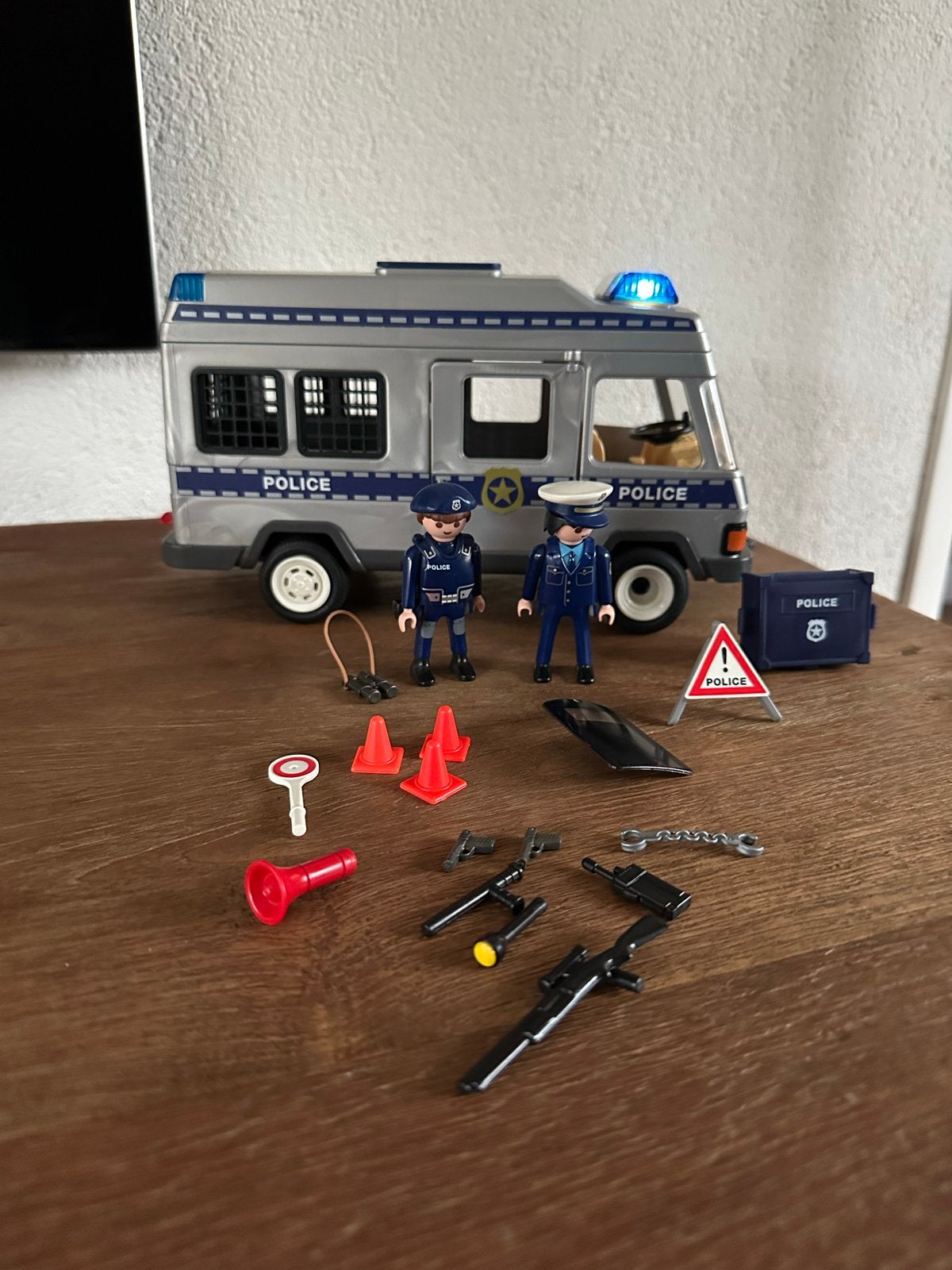 Playmobil Politiebus met agenten en accessoires, Kinderen en Baby's, Ophalen of Verzenden, Gebruikt