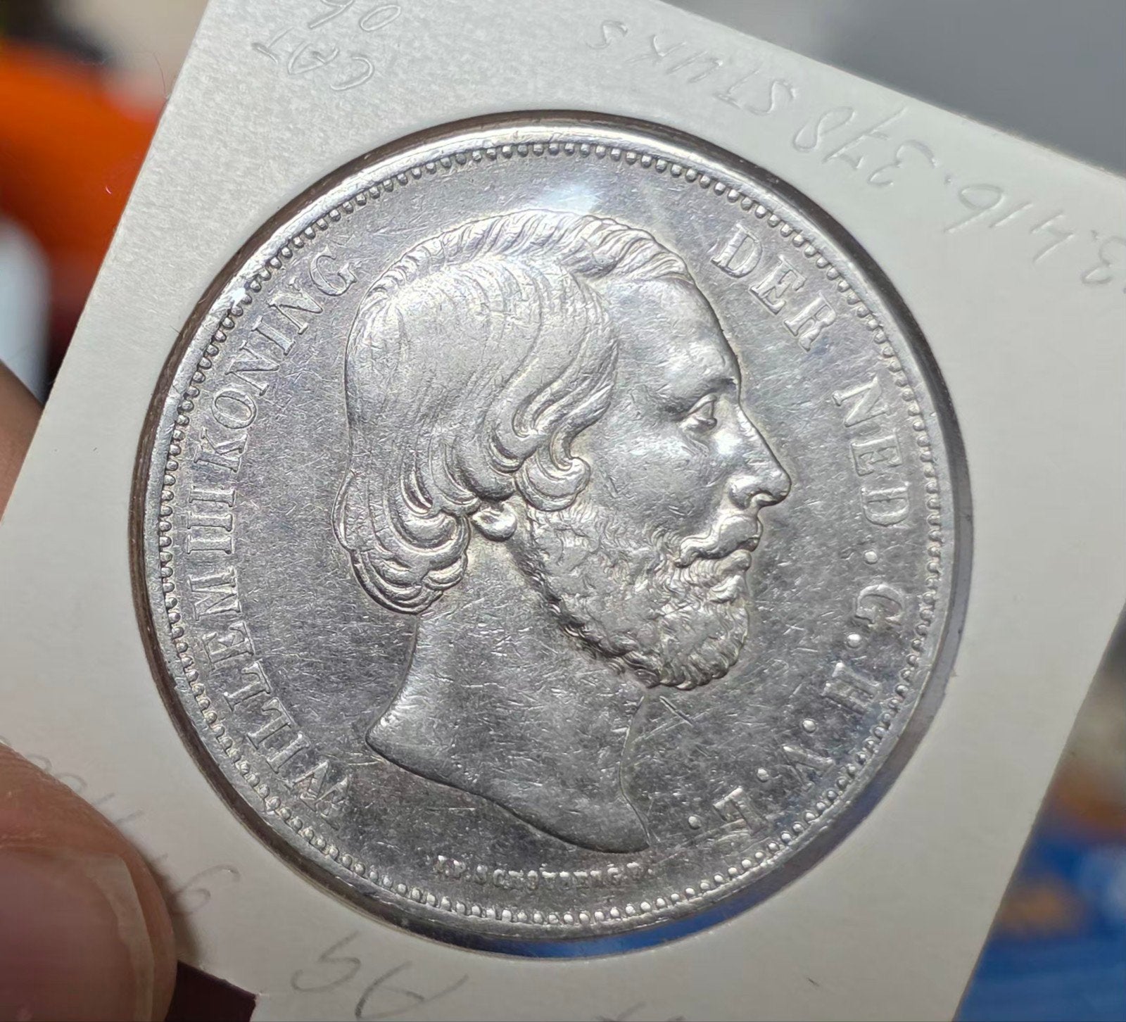 2,5 gulden 1872 Nederland, Postzegels en Munten, Koning Willem III, Verzenden, Zilver, Losse munt