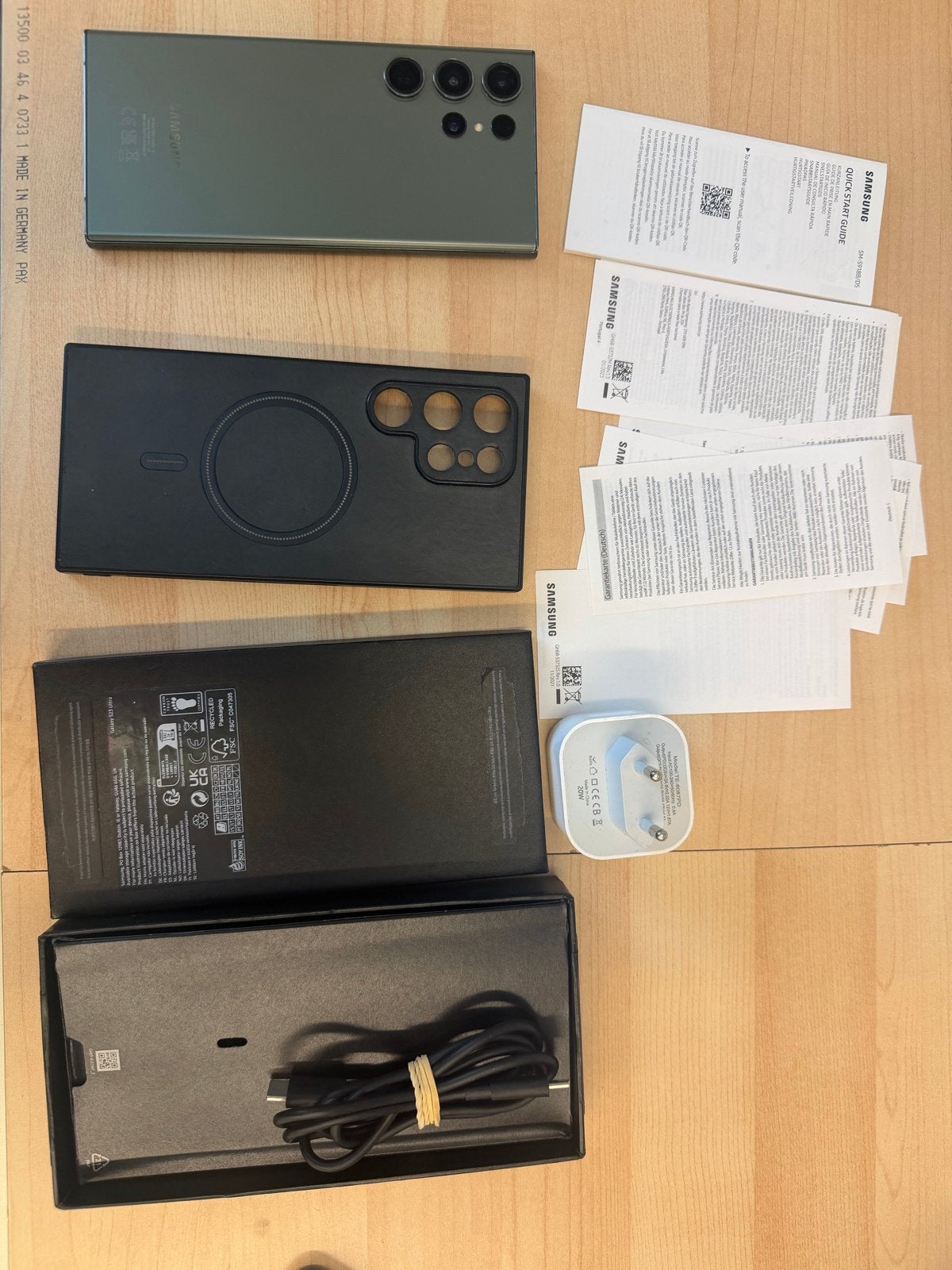 Samsung Galaxy S23 Ultra 256GB Zwart met Hoesje en Oplader, Zwart, Touchscreen, Ophalen of Verzenden, Zo goed als nieuw