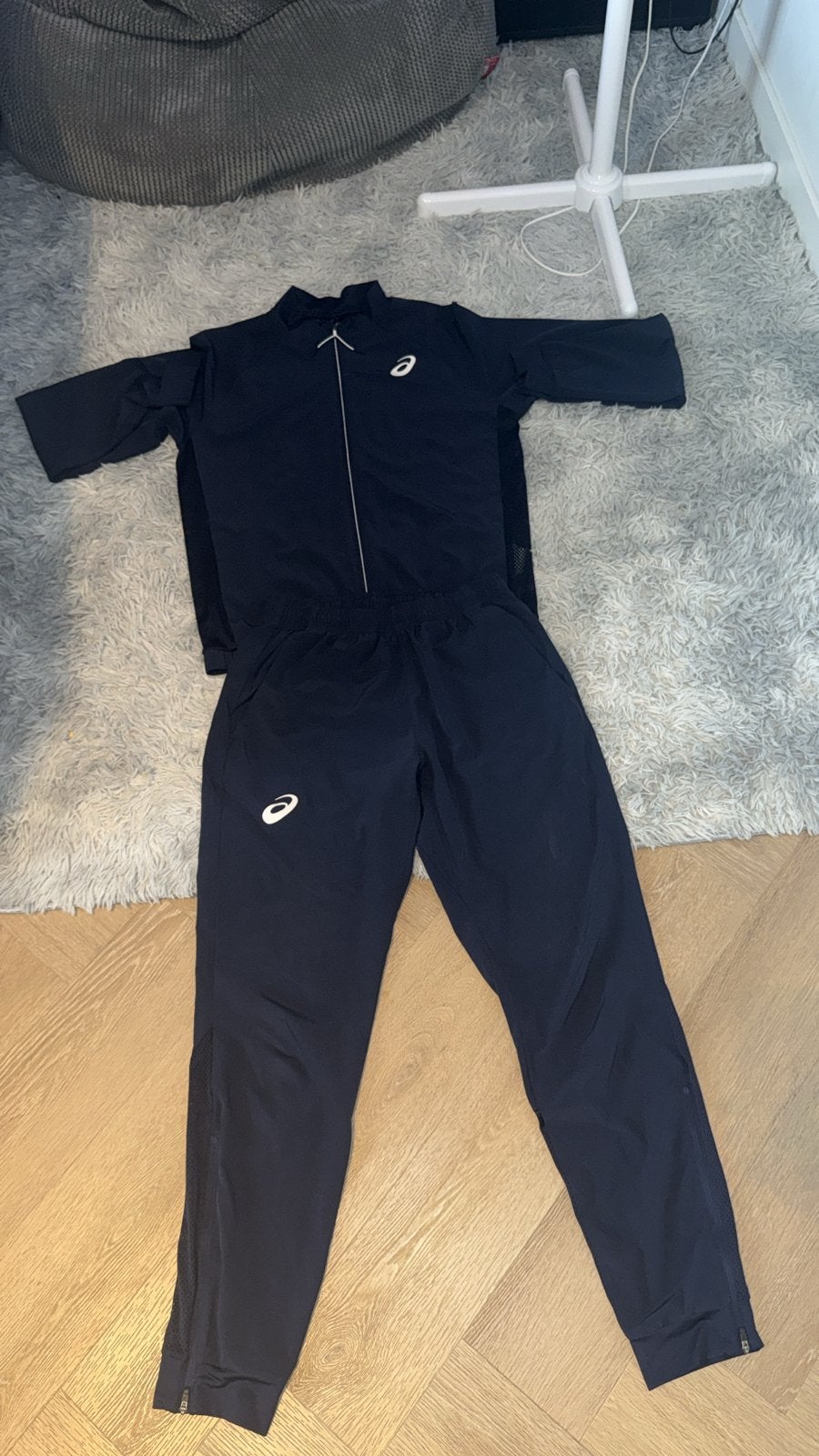 Asics Trainingspak Maat M, Kleding | Heren, Sportkleding, Fitness, Maat 48/50 (M), Zwart, Ophalen of Verzenden