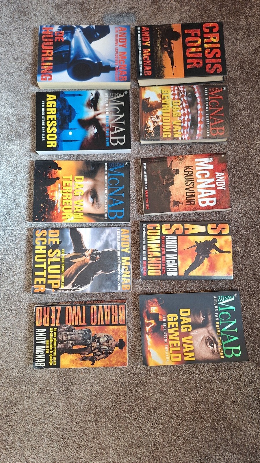 Andy McNab Boeken Collectie - 10 Spanning Thrillers, Boeken, Ophalen of Verzenden, Gelezen, Andy McNab, Europa overig