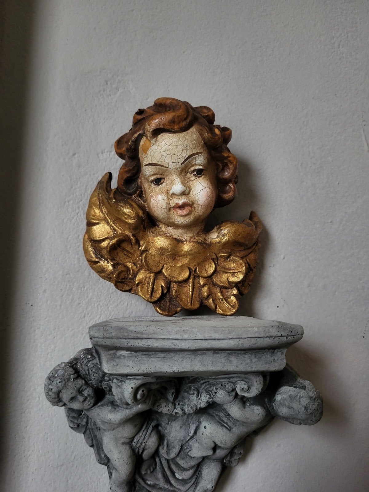Vintage Italiaanse Engel ~ Putti, Ophalen of Verzenden