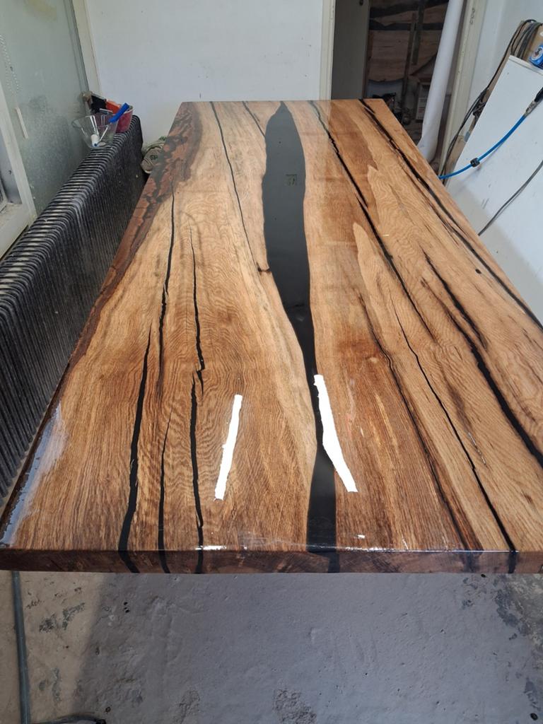 Mooie epoxy tafel/ vergadertafel 261x 101cm, Rechthoekig, Nieuw, 200 cm of meer, 50 tot 100 cm