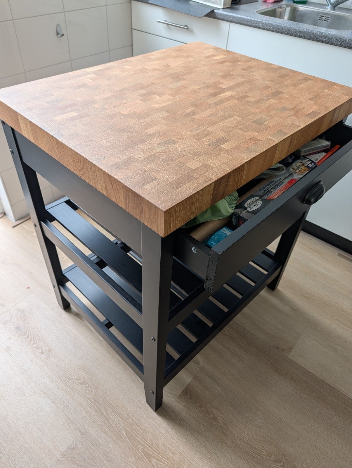 IKEA VADHOLMA keukeneiland - zo goed als nieuw, Ophalen, Overige typen, Hout, IKEA