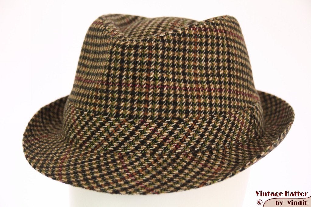 heren Gleufhoed Trilby Hawkins tweed-stijl groen bruin 59, Hoed, Nieuw, Ophalen of Verzenden, 58 of 59 cm (L, 7¼ of ⅜ inch)