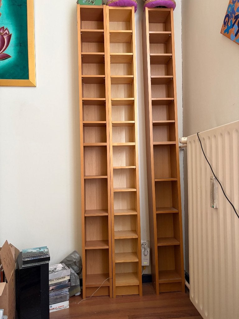 Slanke CD-opbergrekken - 200x20 cm, Huis en Inrichting, Kasten | Overige, Ophalen, Gebruikt