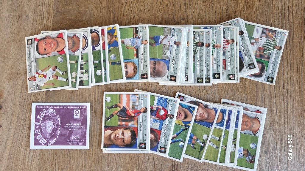 LA Liga spaanse panini stickers - LOT - 2001-2002, Ophalen of Verzenden, Zo goed als nieuw, Buitenlandse clubs, Poster, Plaatje of Sticker