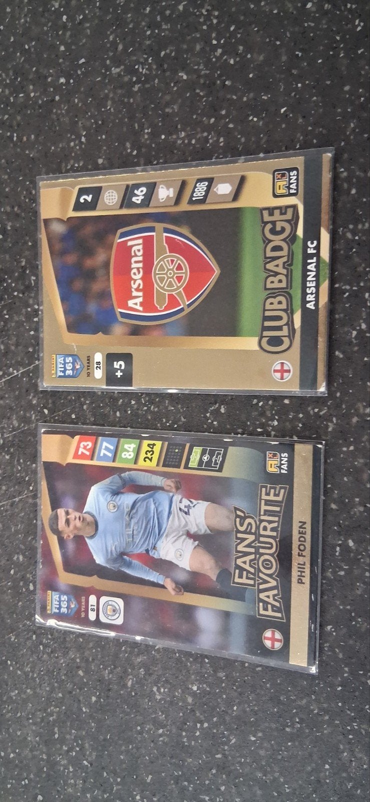 FIFA 365 Voetbalkaarten: Phil Foden & Arsenal Club Badge