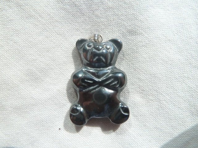 Hanger beer van Hematiet, Sieraden, Tassen en Uiterlijk, Edelstenen, Ophalen of Verzenden, Nieuw