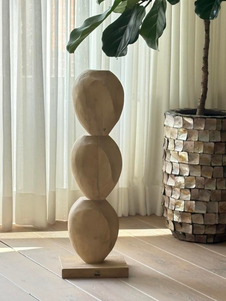 PTMD Kodey natuurlijk mango houten standbeeld, Ophalen of Verzenden, Nieuw