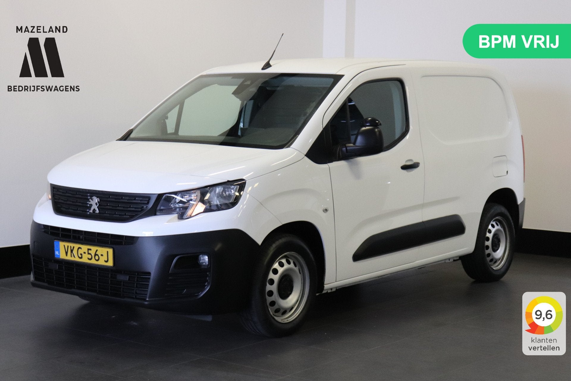 Peugeot Partner 1.5 BlueHDI 130PK Automaat EURO 6 - Airco -, Stof, Gebruikt, 4 cilinders, Origineel Nederlands