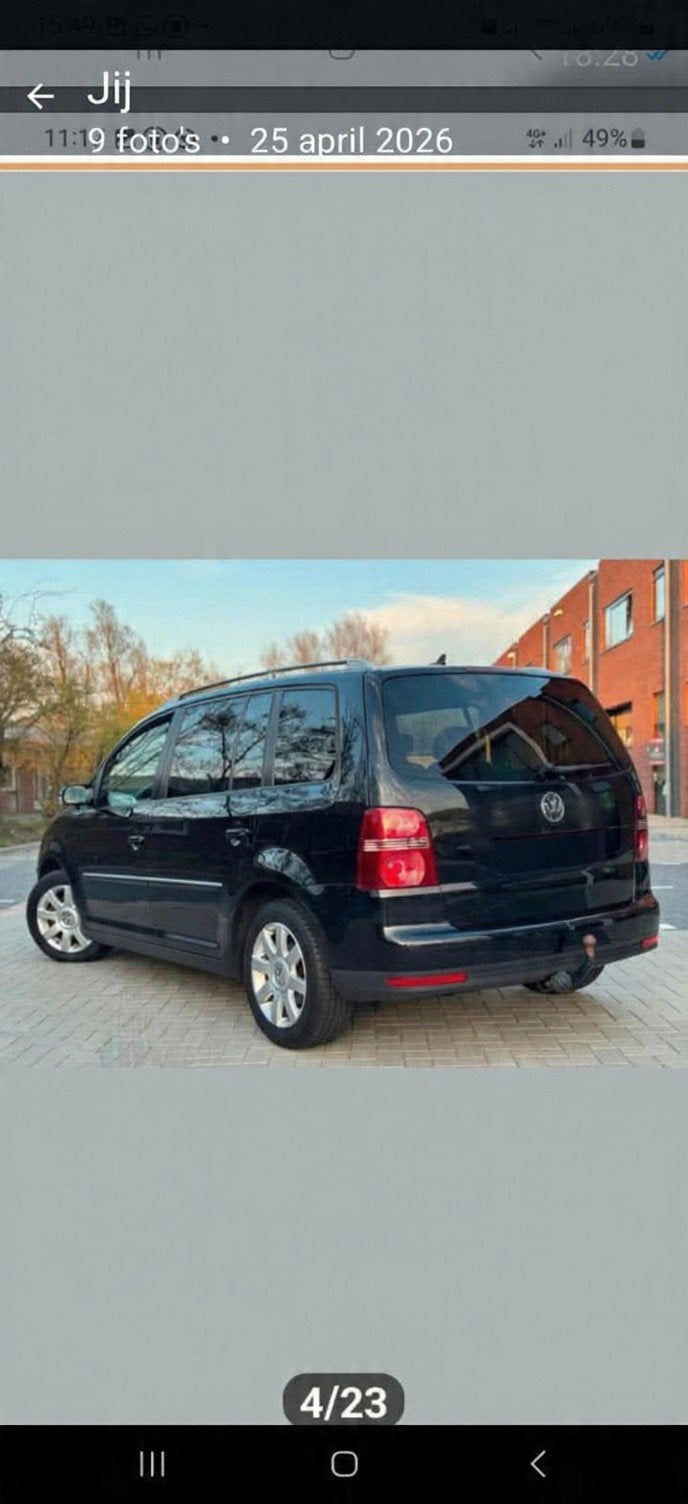 Volkswagen Touran 1.4 TSI 103KW DSG 2009 Zwart, 4 cilinders, Zwart, Particulier, Geïmporteerd