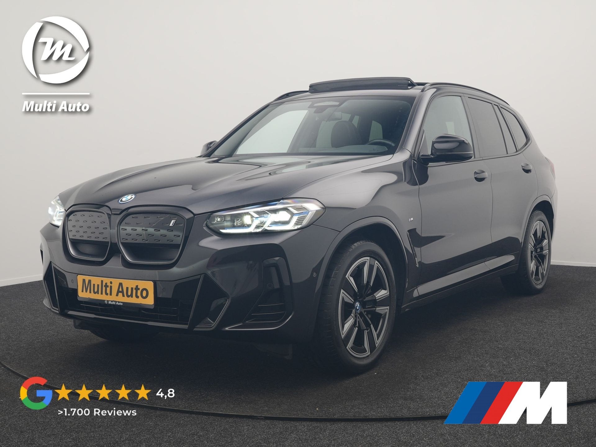 BMW iX3 M Sport 80 kWh 286pk Dealer O.H. | Panodak | Adaptiv, Achterwielaandrijving, Gebruikt, 80 kWh, 2155 kg
