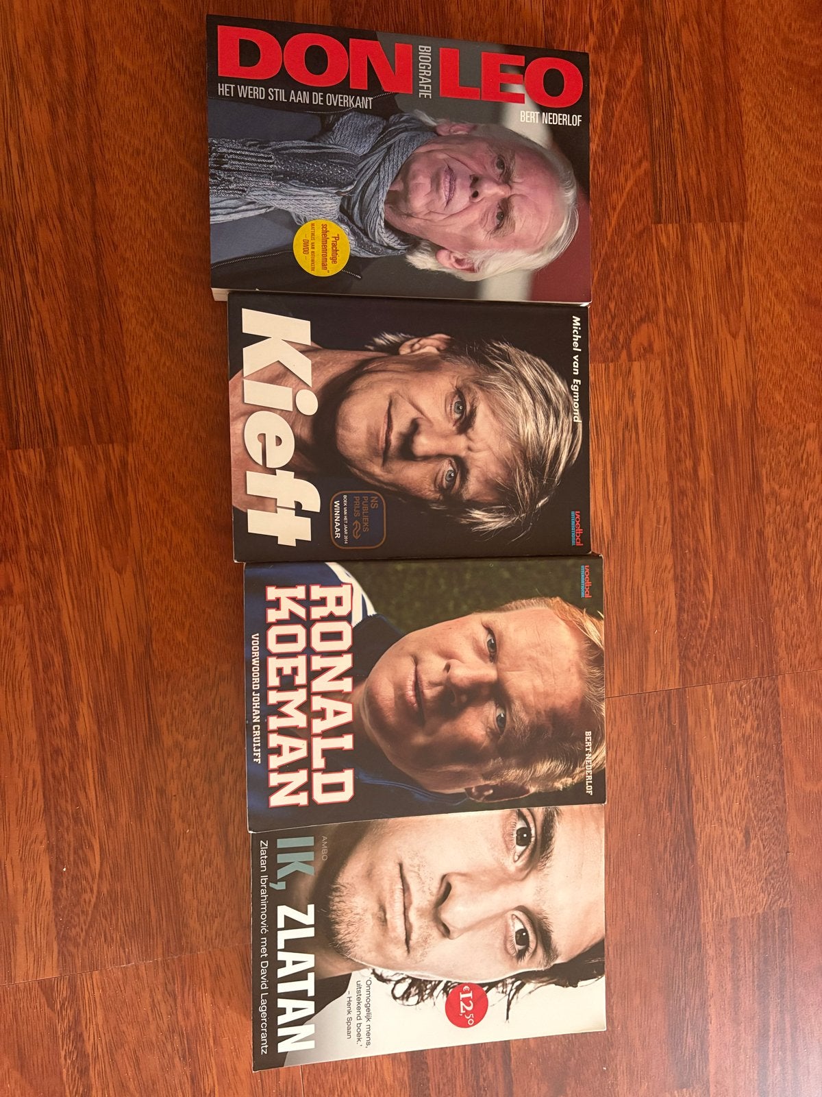 Voetbalboeken: Don Leo, Kieft, Ronald Koeman, Ik, Zlatan, Ophalen of Verzenden, Gelezen, Balsport