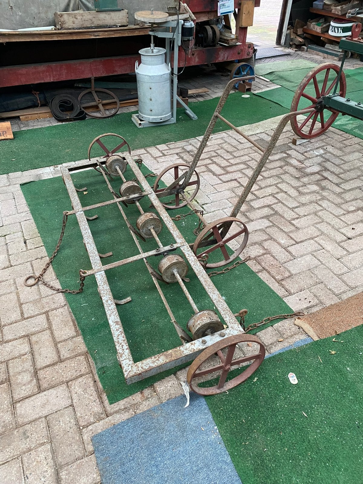 Paardenzaaimachine | zaaien | rijenzaaimachine, Antiek en Kunst, Ophalen