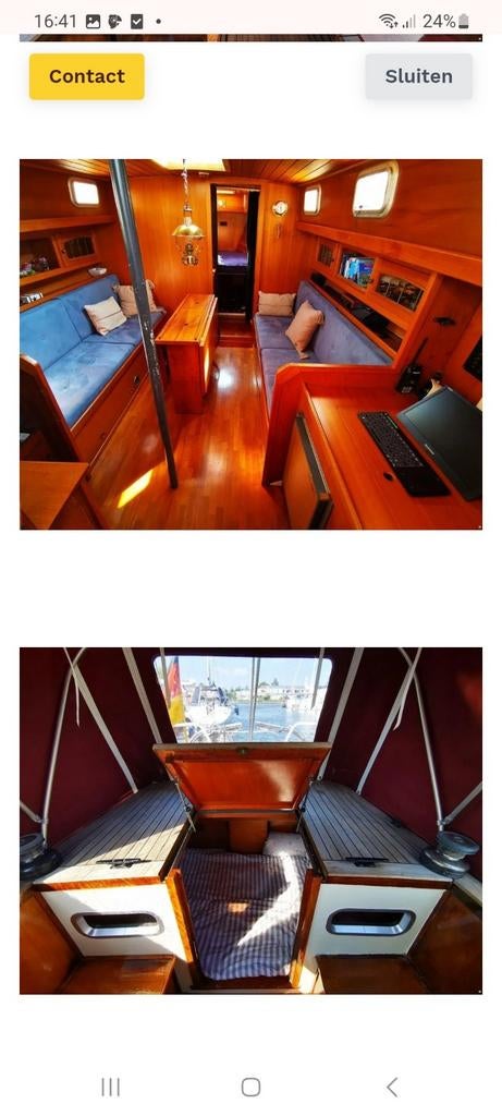 Zeewaardige schoener 2 master motorsailer, Watersport en Boten, Kajuitzeilboten en Zeiljachten, Ophalen, Gebruikt, Staal, Diesel