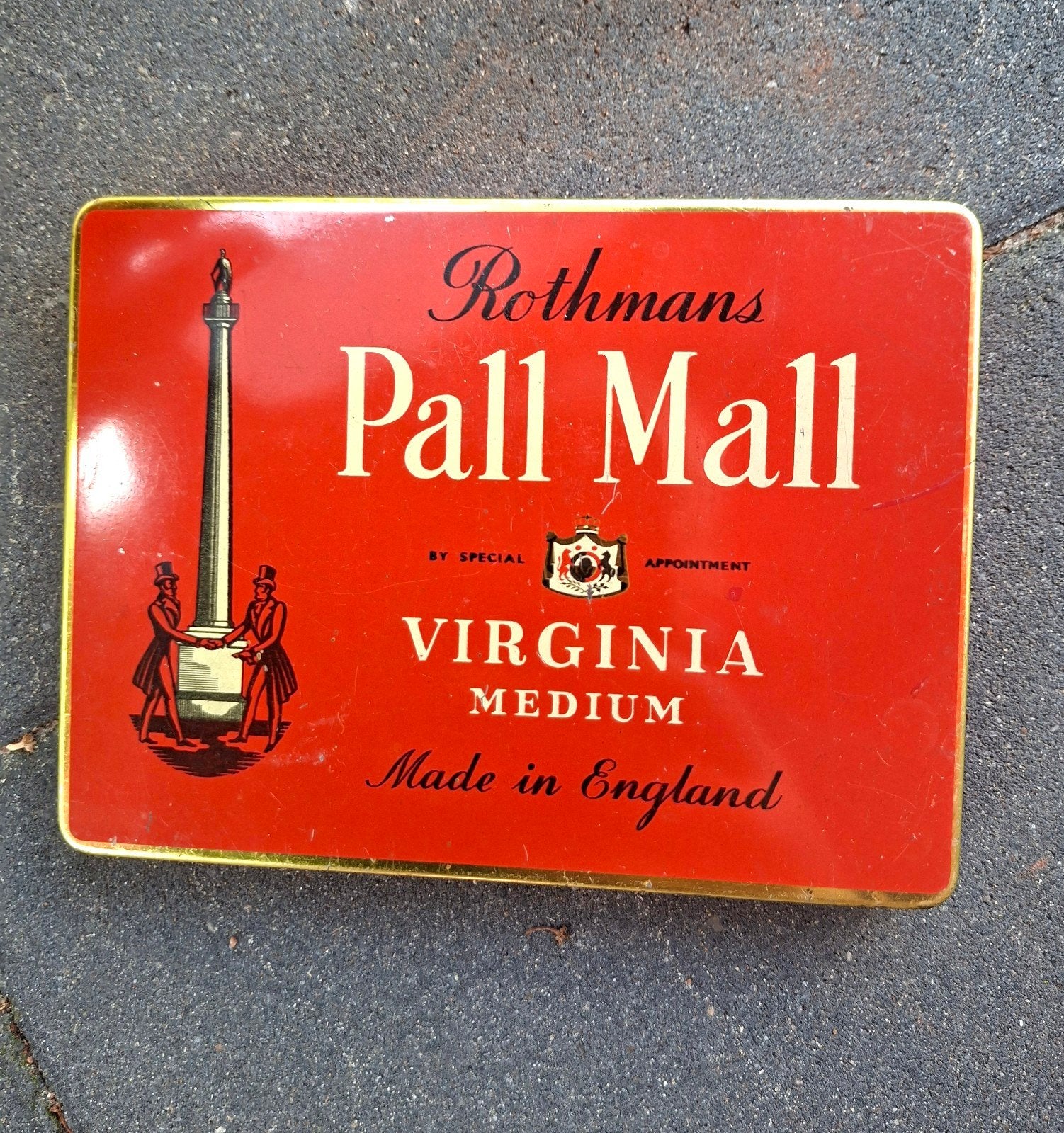Pall Mall    sigaretten blik           jaren 60, Ophalen of Verzenden, Zo goed als nieuw, Tabaksdoos of Verpakking