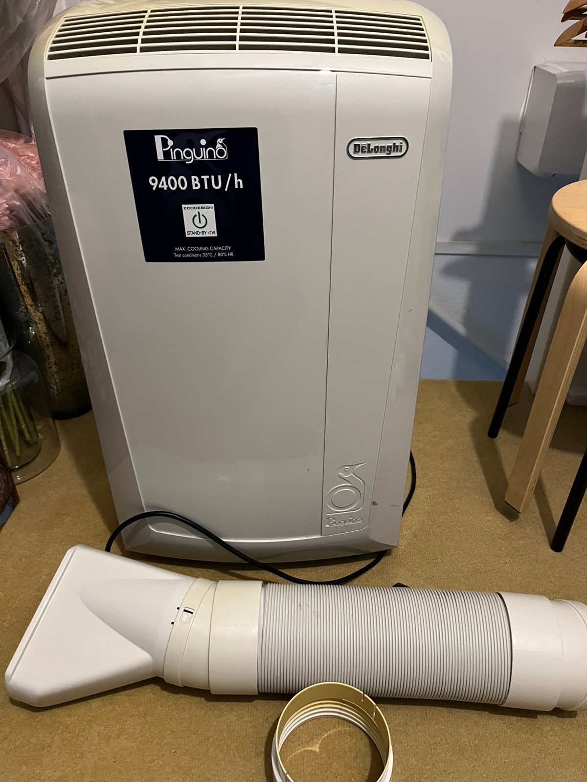 Delonghi Pinguino pac N81 Mobiele Airco, Ophalen, Gebruikt, 3 snelheden of meer, Koelen en Ontvochtigen