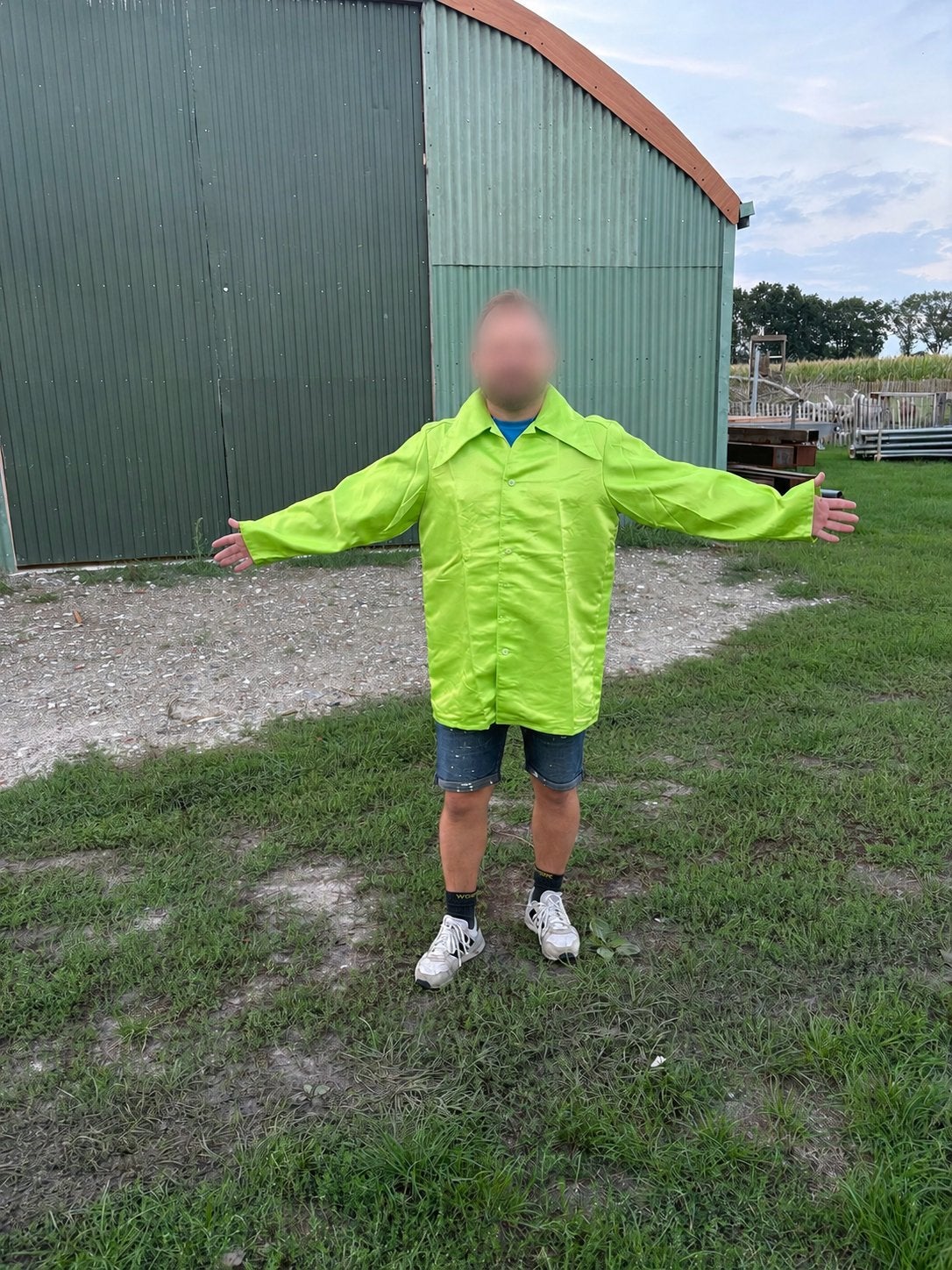 Groene Carnaval Blouse - Diverse Maten, Kleding | Heren, Carnaval, Overige maten, Ophalen of Verzenden, Kleding