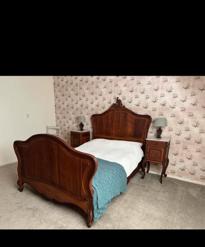 Antiek bed 130x190, Ophalen of Verzenden