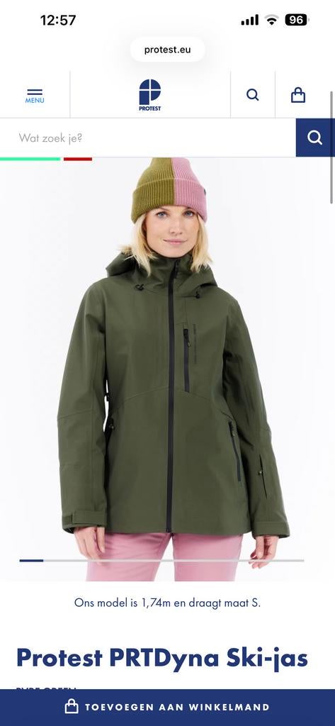 Nieuw Protest skipak donkergroen maat M, Kleding | Dames, Wintersportkleding, Ophalen of Verzenden, Nieuw, Maat 38/40 (M), Pak