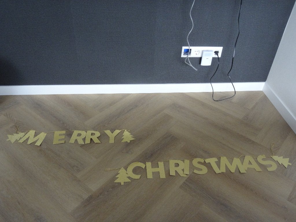Glitter slinger /kerstslinger goudkleur - nette staat, Ophalen of Verzenden, Zo goed als nieuw