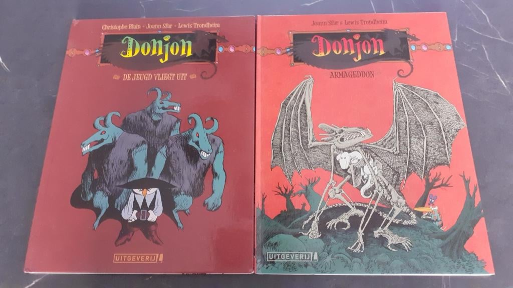 Donjon: De Jeugd Vliegt Uit & Armageddon (2 delen), Ophalen of Verzenden, Zo goed als nieuw