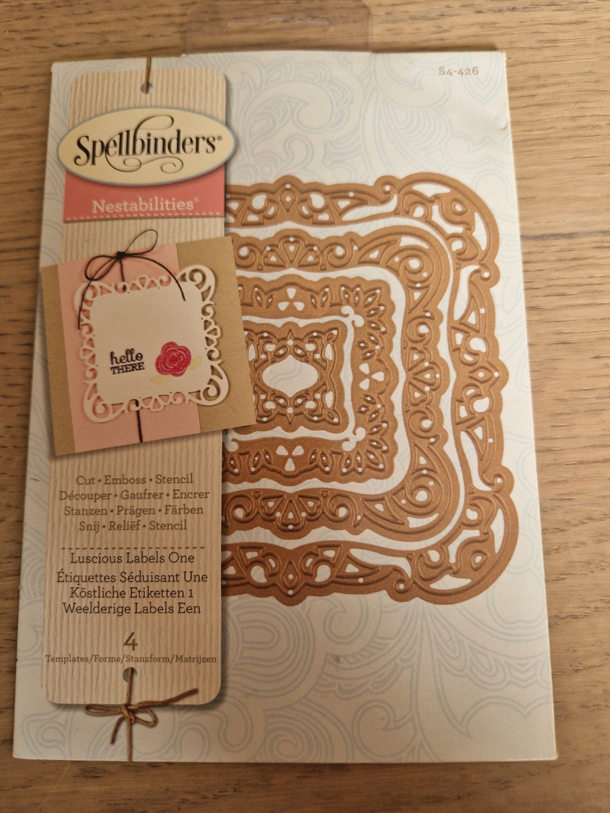 Spellbinders Nestabilities Luscious Labels One Stansset, Ophalen of Verzenden, Zo goed als nieuw