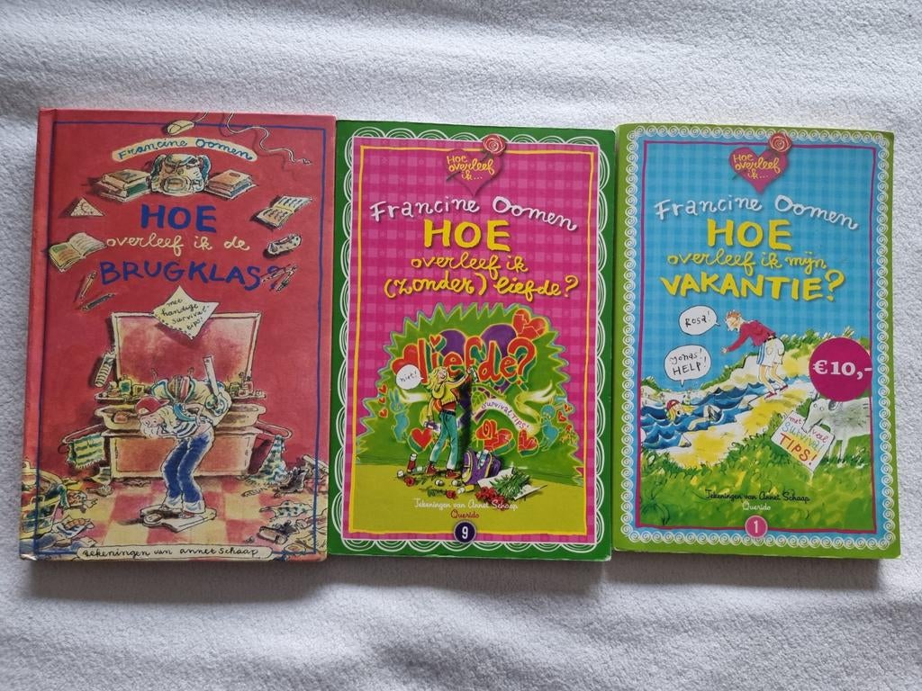 Hoe overleef ik serie - Francine Oomen (3 boeken), Boeken, Ophalen of Verzenden, Gelezen, Francine Oomen, Fictie algemeen
