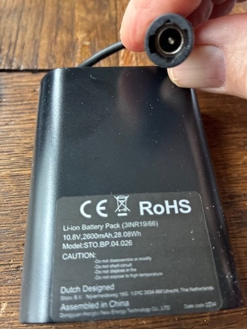 reserve batterij voor stoov kussen, Ophalen of Verzenden, Nieuw, Zwart, Rechthoekig