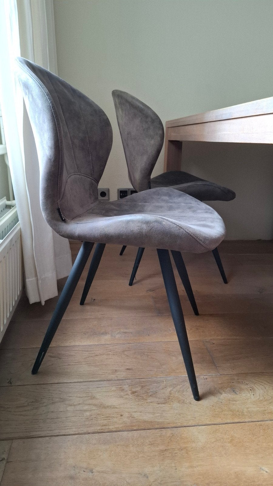 Eetkamerstoelen MXSofa, Ophalen, Gebruikt, Modern, comfortabel, Grijs