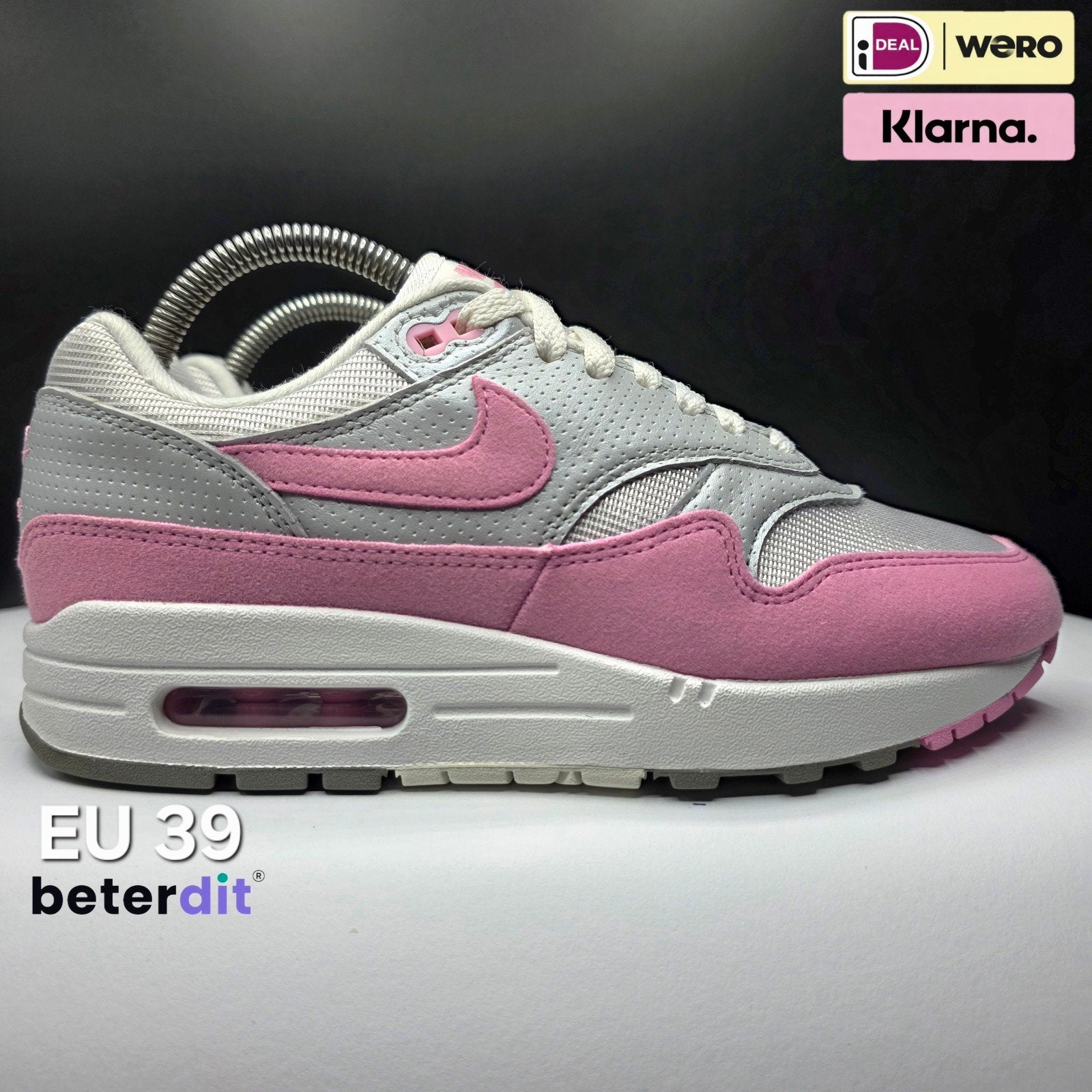 Nike Air Max 1 '87 'Metallic Platinum Pink' Maat: 39, Kleding | Dames, Schoenen, Ophalen of Verzenden, Nike, Nike, Nike air max