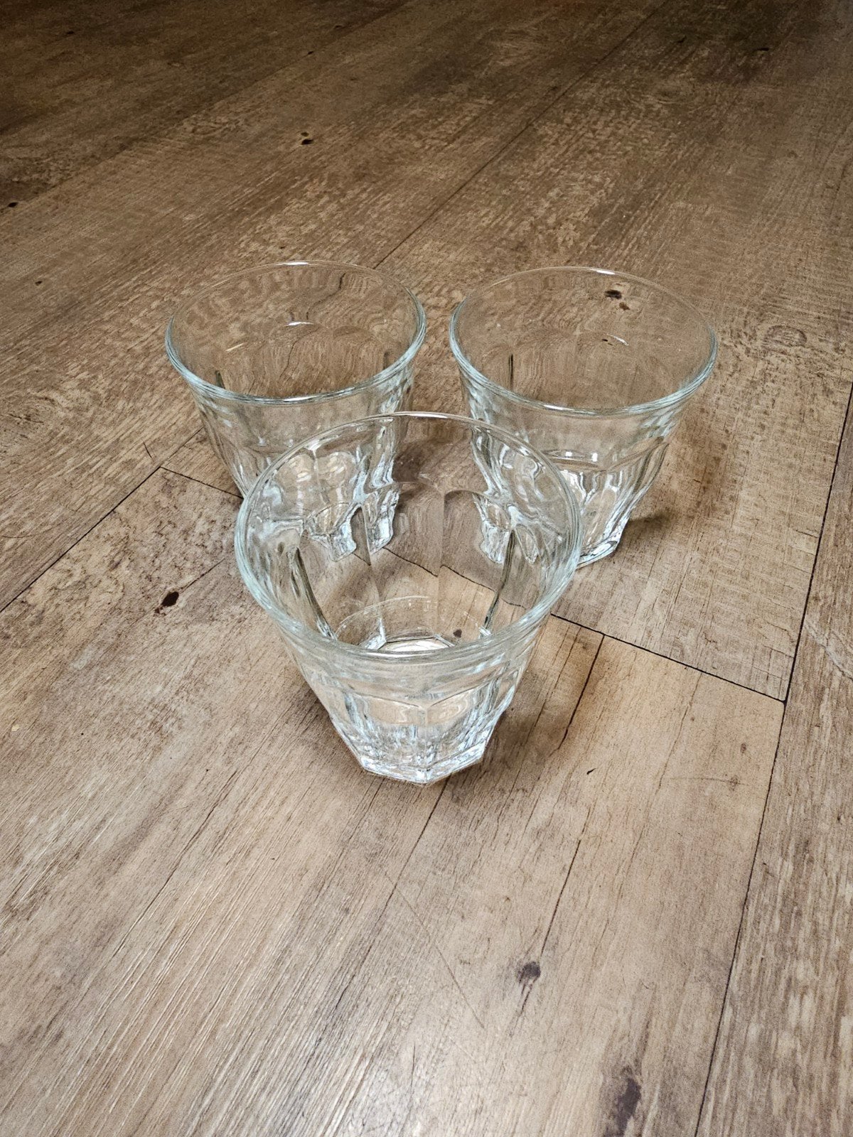 Set van 3 Duralex Picardie glazen - 220 ml, Glas of Glazen, Klassiek, Ophalen of Verzenden, Glas