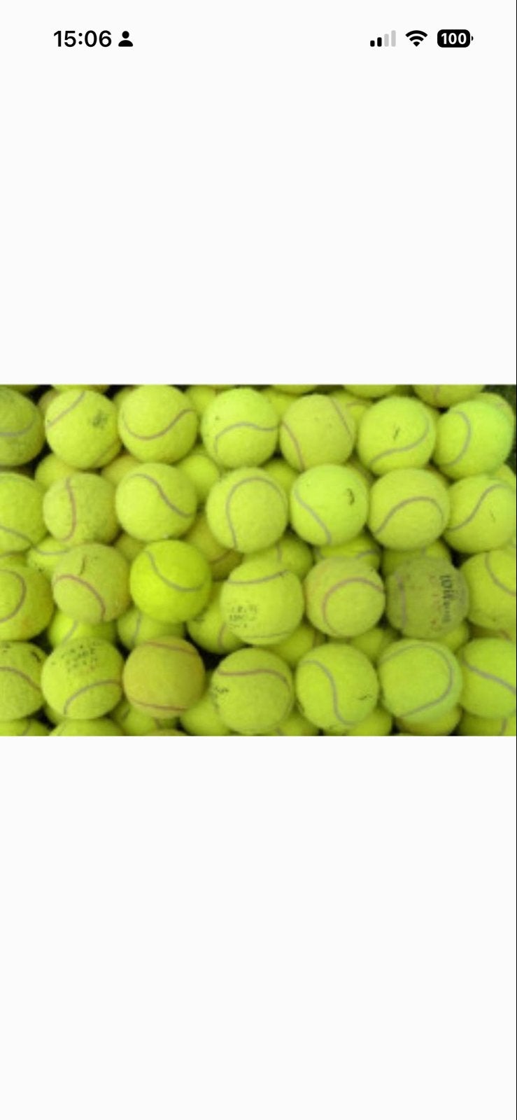 Gebruikte tennisballen - Ideaal voor training of huisdieren, Ophalen of Verzenden, Gebruikt, Ballen