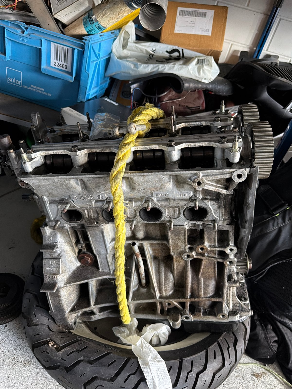 Honda motorblok b16a2 met kapotte lagerschalen motor, Ophalen of Verzenden, Gebruikt, Overige automerken