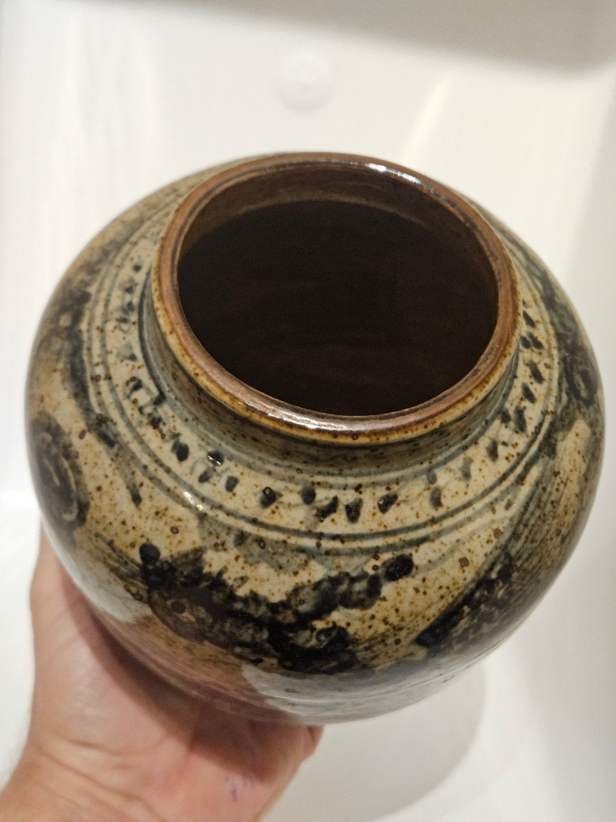 Vintage Chinese vaas Chinees keramiek pot phoenix feniks, Verzenden