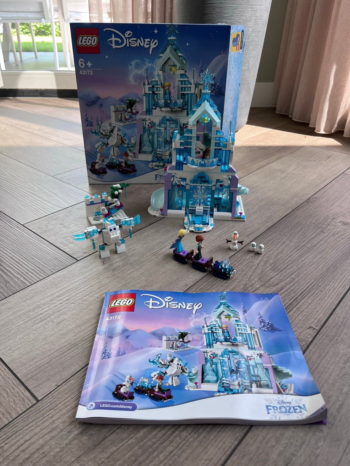 LEGO Disney Frozen IJskasteel van Elsa 43172, Lego, Ophalen of Verzenden, Zo goed als nieuw, Compleet