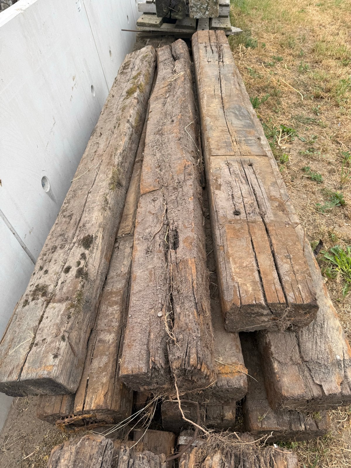 Bielzen, hardhouten balken, diverse lengtes, Ophalen, Gebruikt, Hardhout, 250 cm of meer