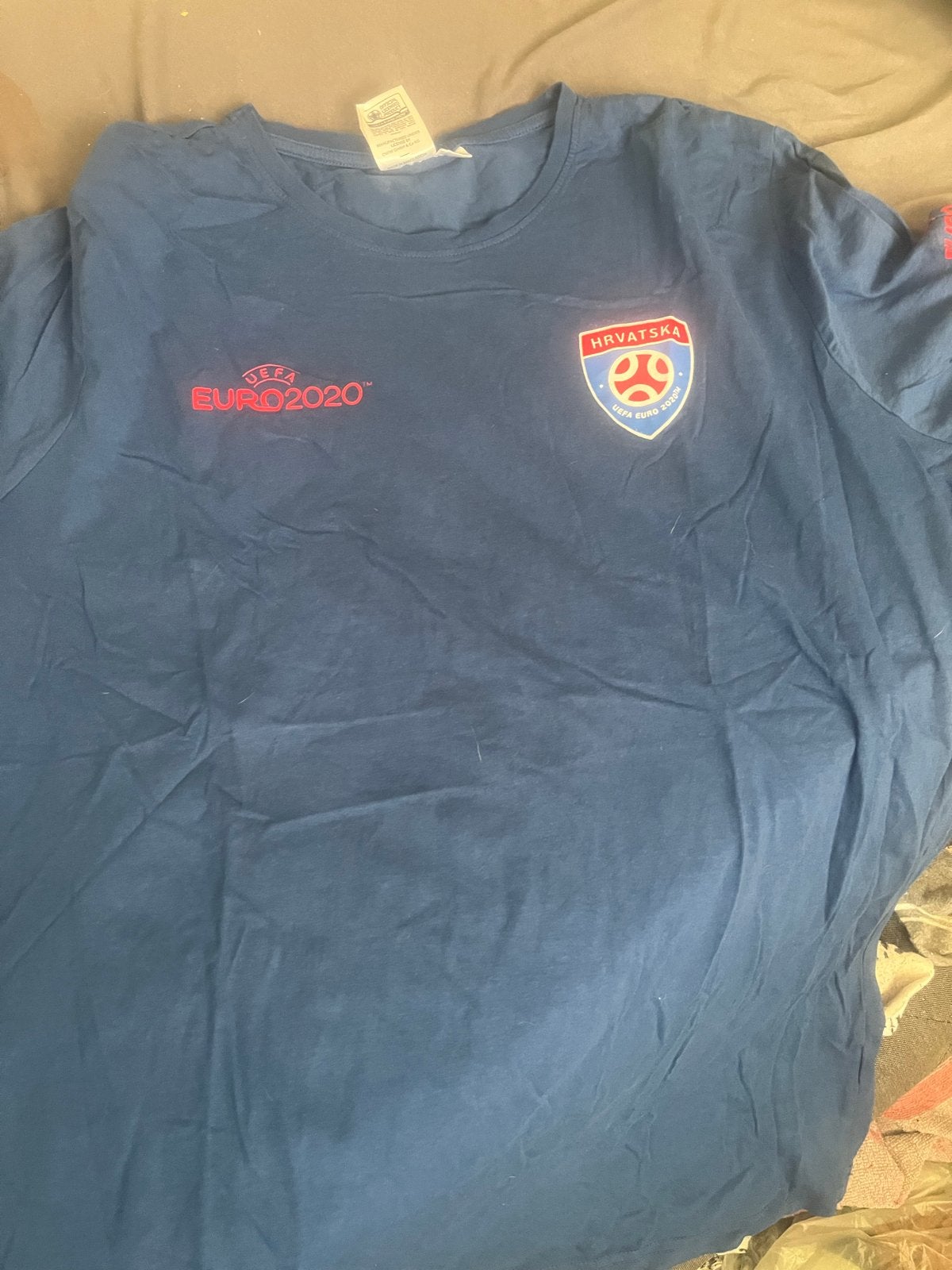Kroatië Voetbalshirt UEFA Euro 2020 - Maat XXL, Ophalen of Verzenden, Gedragen, Overige maten, Blauw