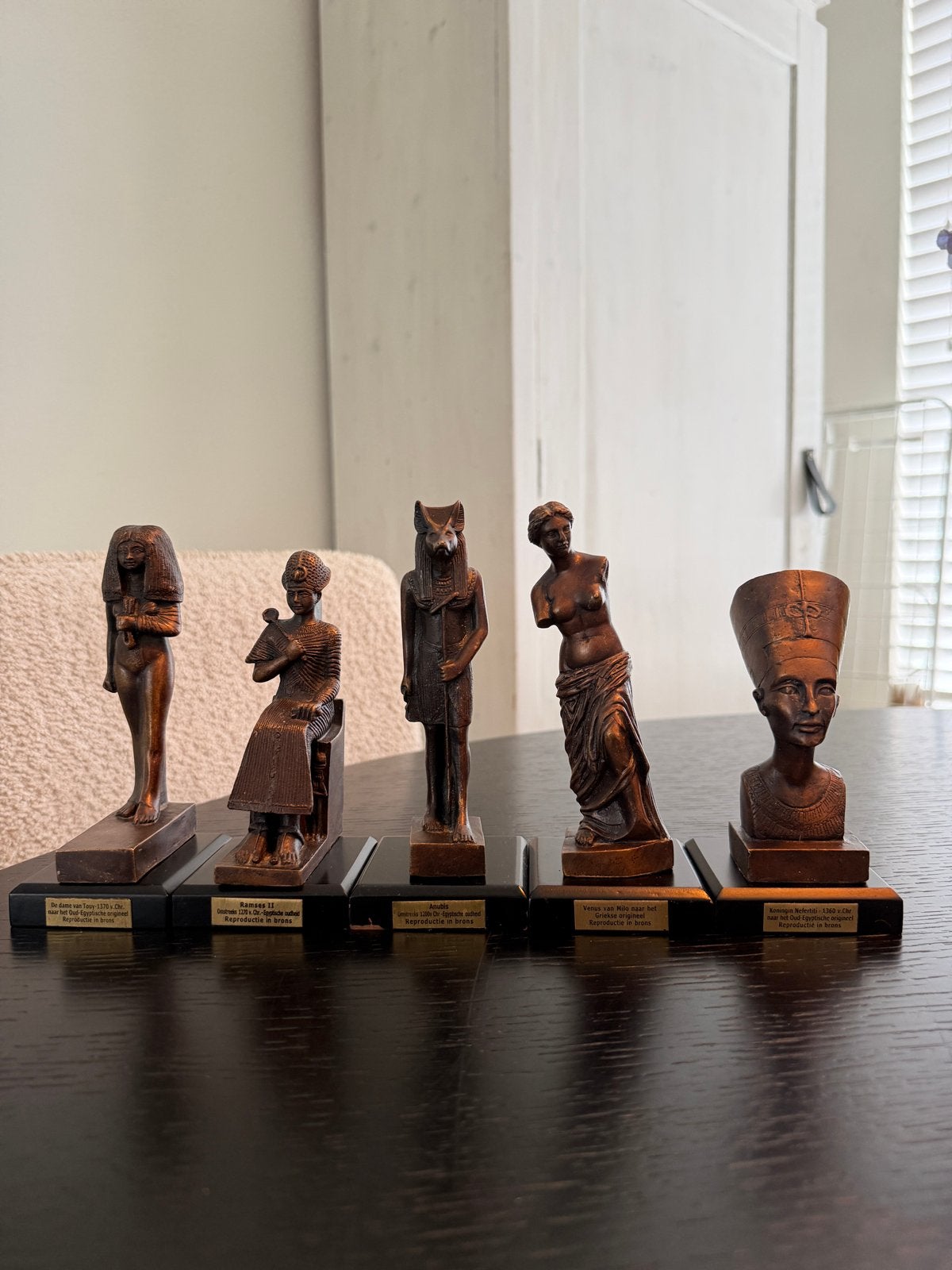 Set van 5 Egyptische en Griekse beeldjes, Ophalen of Verzenden, Zo goed als nieuw