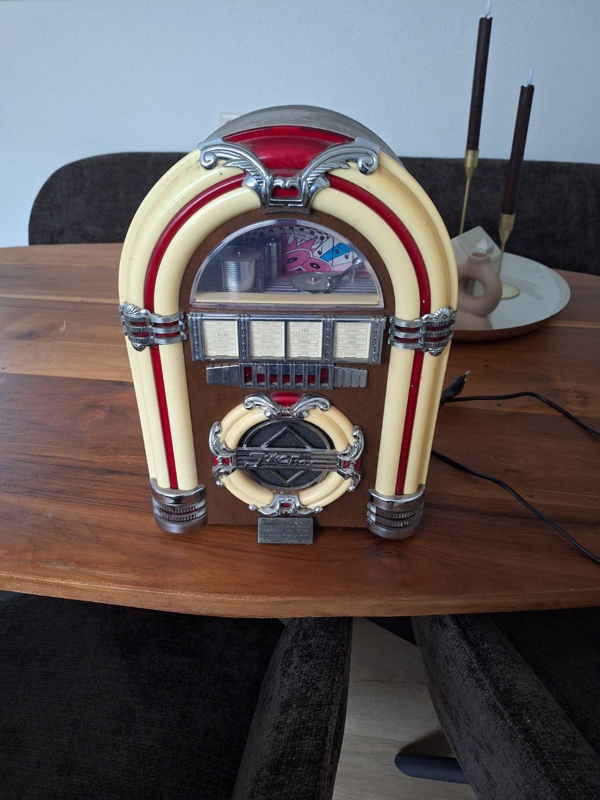 Retro Jukebox met CD-speler en Radio, Verzamelen, Ophalen of Verzenden, Zo goed als nieuw, 1970 tot heden, Overige merken