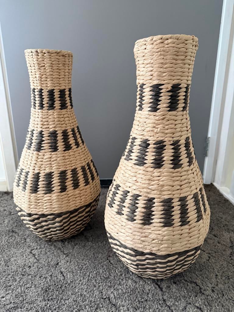 Rieten vazen (ophalen), Huis en Inrichting, Woonaccessoires | Vazen, Ophalen, Overige materialen, Overige kleuren, 50 tot 75 cm