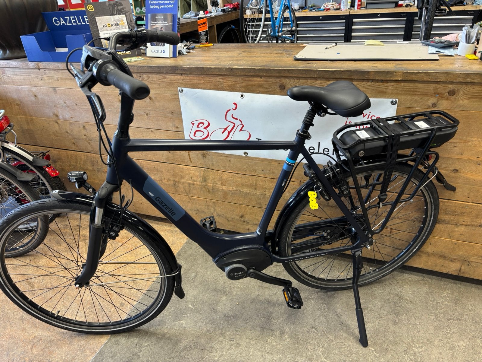 Gazelle paris c7 heren 61cm met geteste accu, Ophalen, Gazelle, Gazelle, Zo goed als nieuw