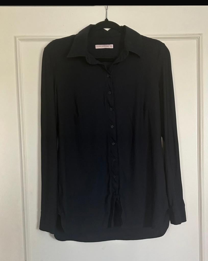 Donkerblauwe, Dark Blue Studio Anneloes Poppy blouse in S, Kleding | Dames, Ophalen of Verzenden, Zo goed als nieuw, Maat 36 (S)