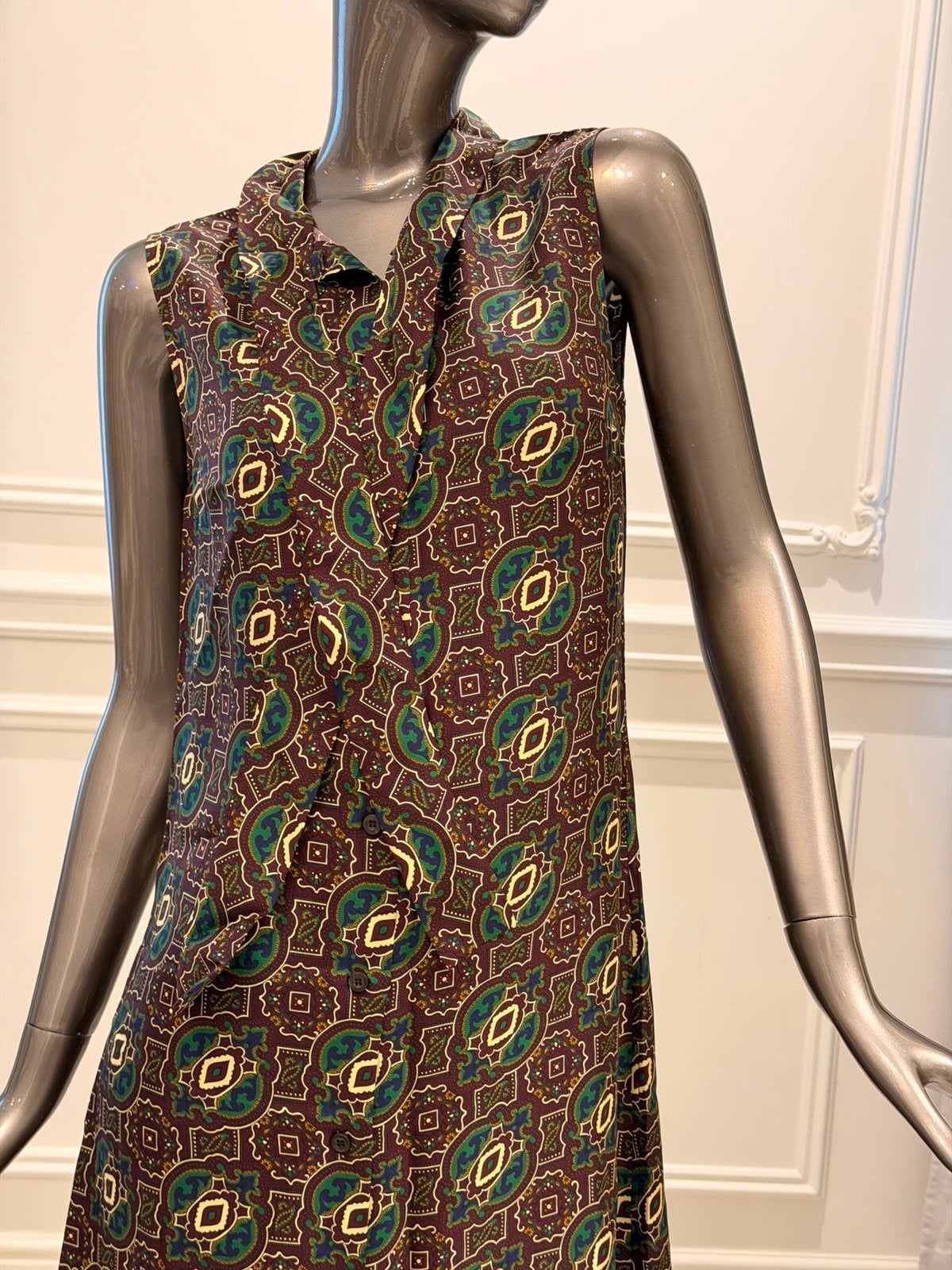 Prada Vintage Paisley Jurk - Maat M, Kleding | Dames, Jurken, Maat 38/40 (M), Overige kleuren, Ophalen of Verzenden, Zo goed als nieuw