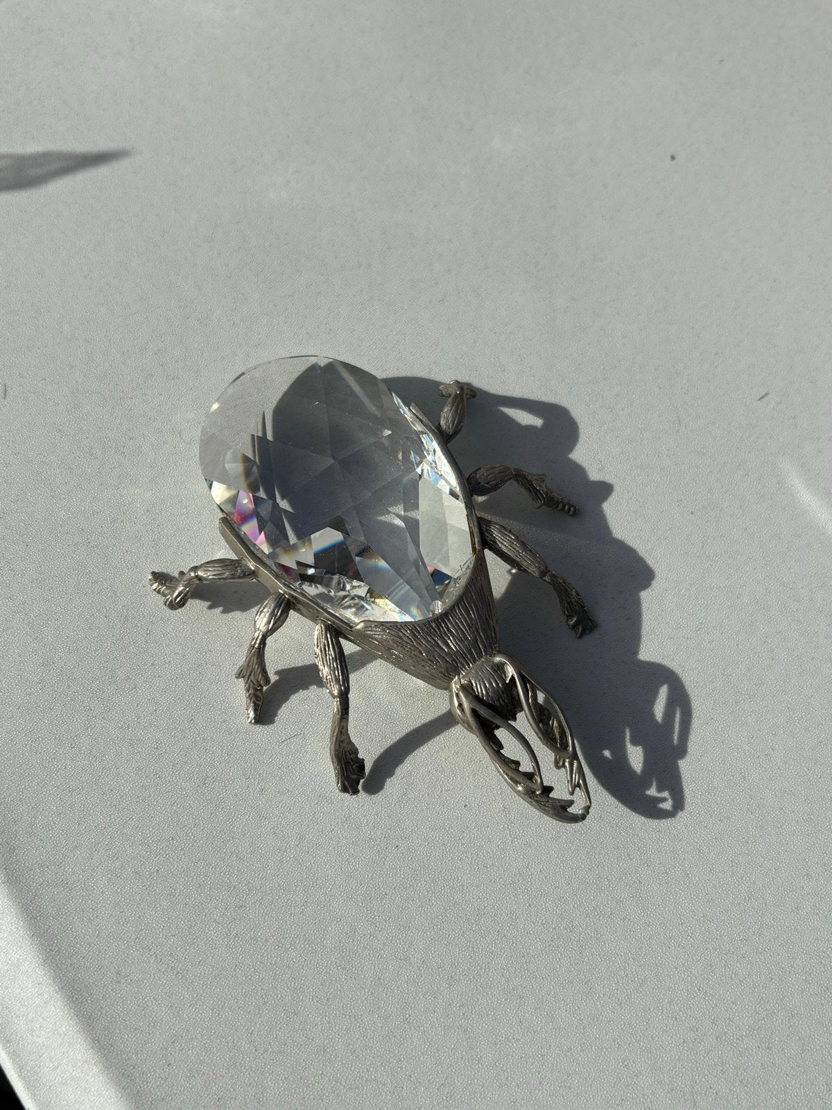 Swarovski Kever Kristal en Metaal Decoratie, Ophalen of Verzenden